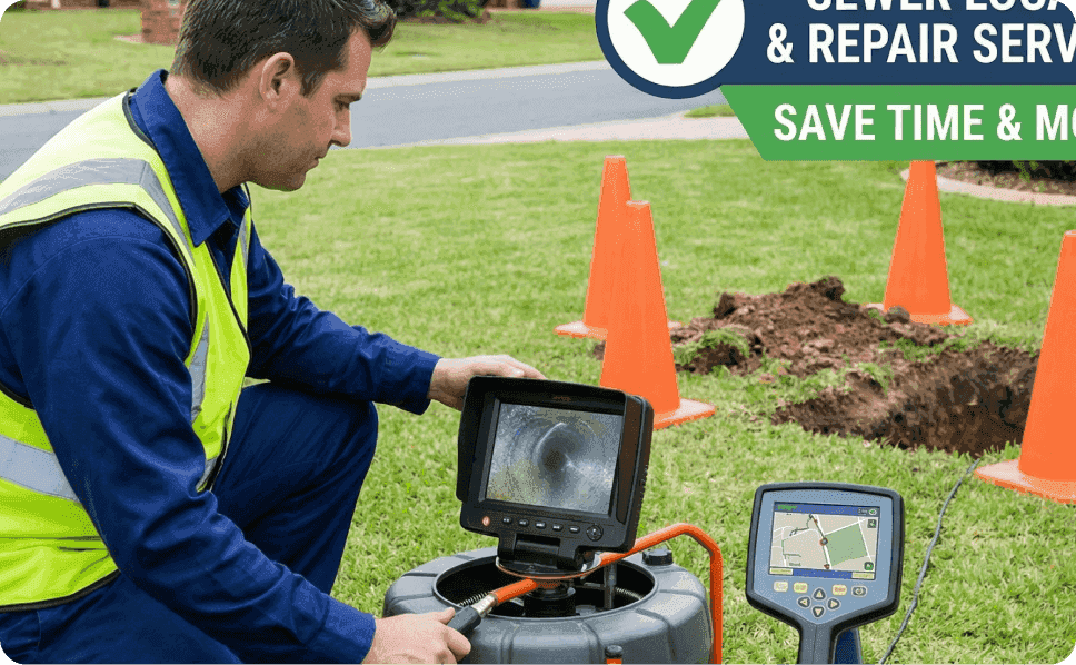 Signs of sewer line blockage in Fresno