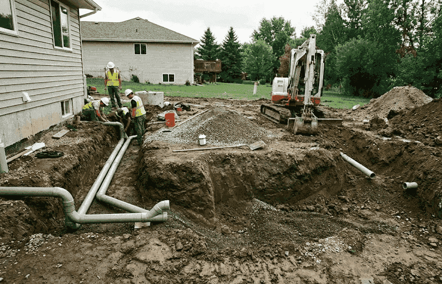 Sewer tie-in process Fresno